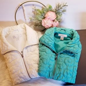 Pair Christopher &  Banks Quilted Vests